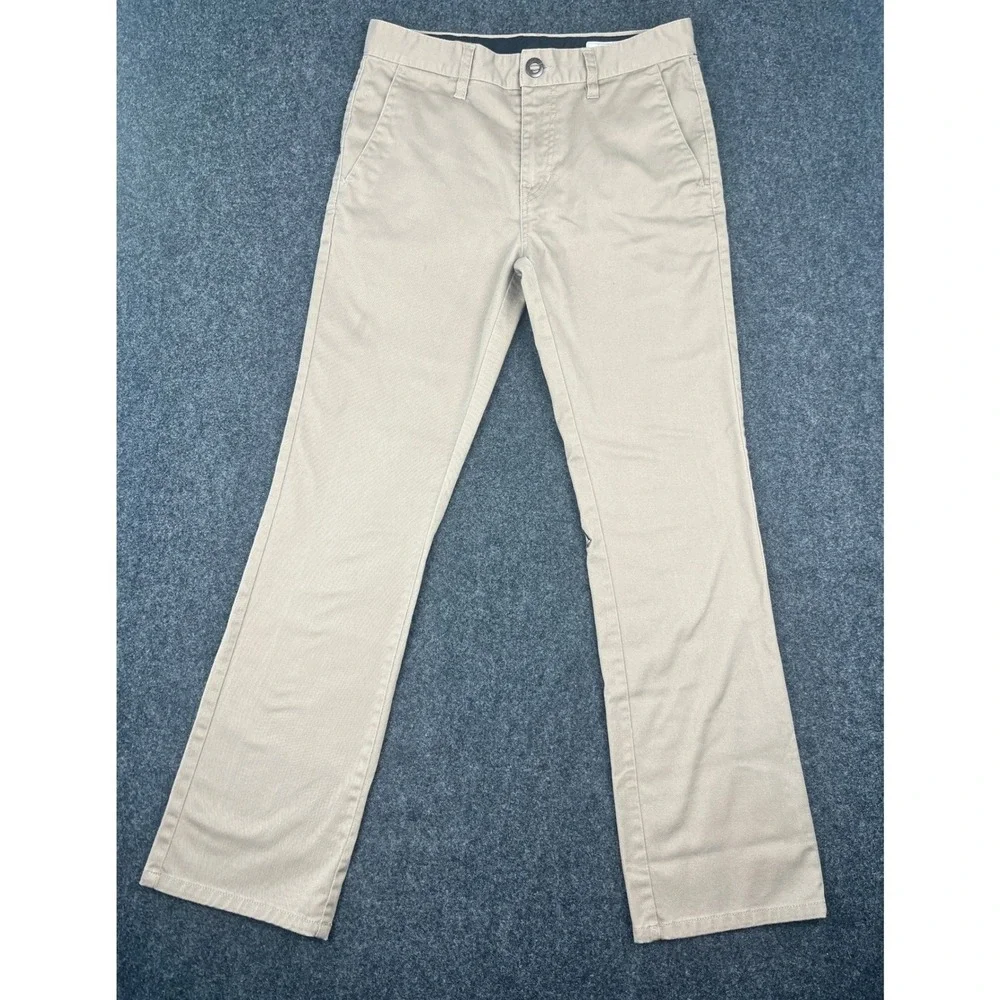 Volcom Frickin Modern Stretch Chino‎ Pants Khaki Tan Mens 28 Skate